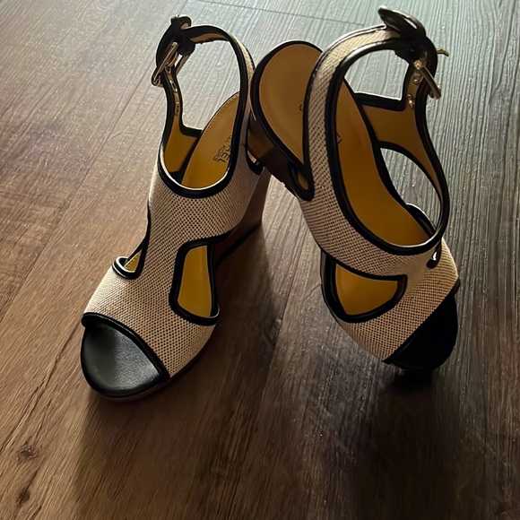 michael kors black sneaker wedges